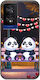 Θήκη Valentine's Day Panda Love Under Stars Tcl 40 Nxtpaper 4g Black Tpu Μαύρη Σιλικόνη