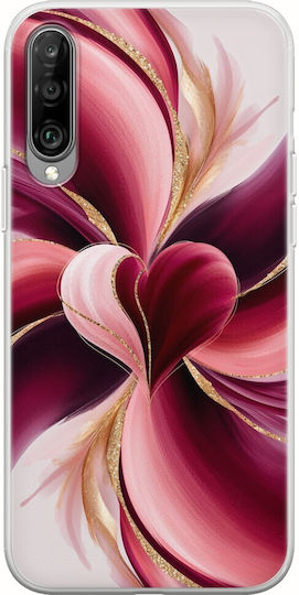 Valentine's Day Abstract Watercolor Love Xiaomi Mi A3 Flexible TPU Transparent Silicone Case