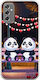 Valentine's Day Panda Love Under Stars Samsung Galaxy M13 4G Flexible TPU Transparent Silicone Case