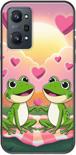 Valentine's Day Frogs In Love At Sunset Realme GT 2 5G Black TPU Black Silicone Case