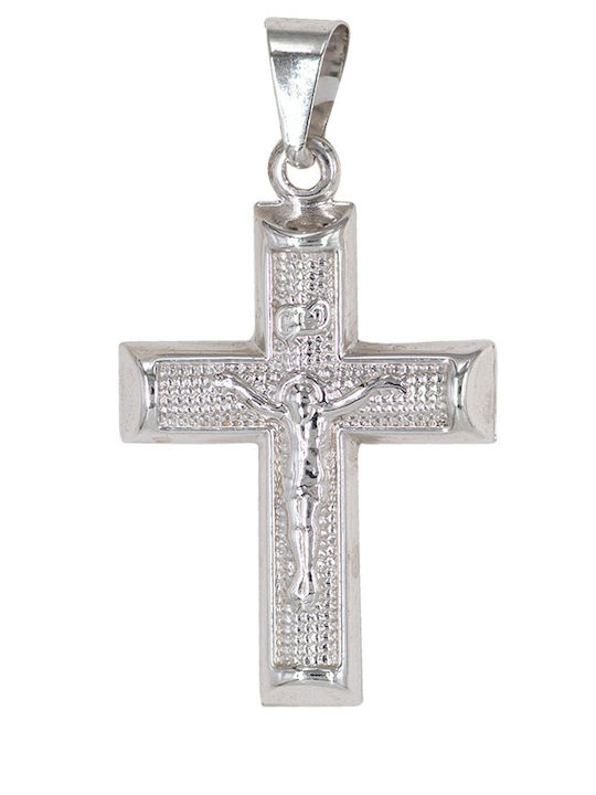 Tasoulis Jewellery Collection White Gold Cross 9K