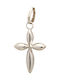 Tasoulis Jewellery Collection Бял златен Кръст 14K
