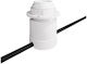 Creative Cables Dulie Alimentare cu Soclu E27 în culoarea Alb Set 1buc 150006