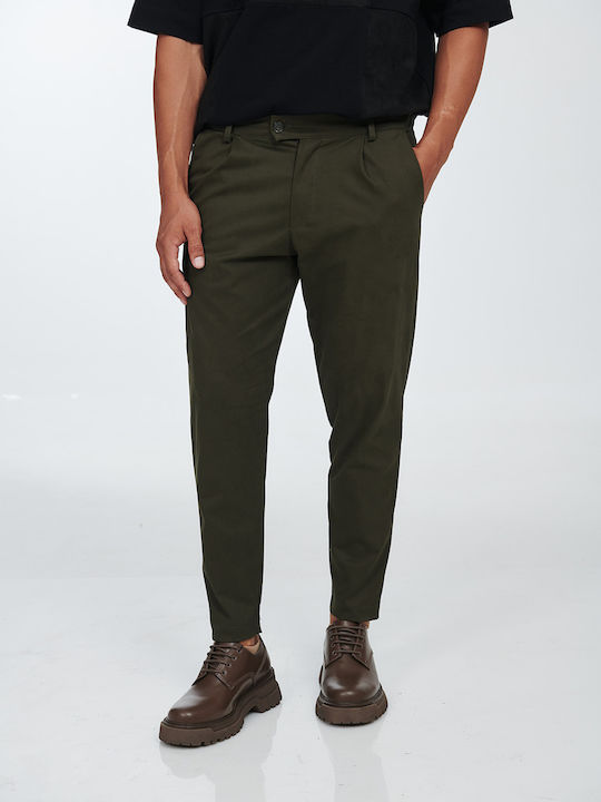 Hose in Lockere Passform Olive