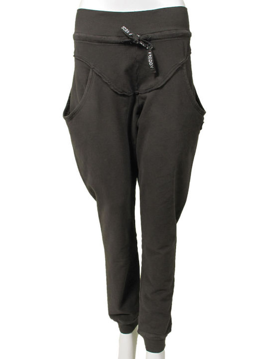 Freddy Dama Tesatura Pantaloni cu Elastic Gri