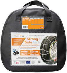 Cartech Strong & Safe Snow Chains Passenger & 4x4 Car Thickness 12mm Cartech Strong & Safe Snow Chains Passenger & 4x4 Car Thickness 12mm