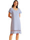 Harmony Winter Women's Nightdress Light Blue