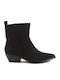 Wildleder Stiefeletten Damen Schwarz