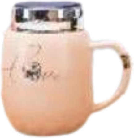 Κεραμική Κούπα Καπάκι Love 500ml