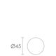Rosette Latch Matte Nickel Conset Series C185
