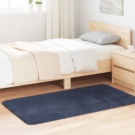 vidaXL Navarra Non-Slip Shaggy Runner Rug Blue 80x150 cm