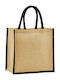 Mini Jute Gift Bag Westford Mill W477 Natural Black