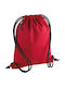 Recycled Bag Base Bg281 Classic Red Drawstring Bag