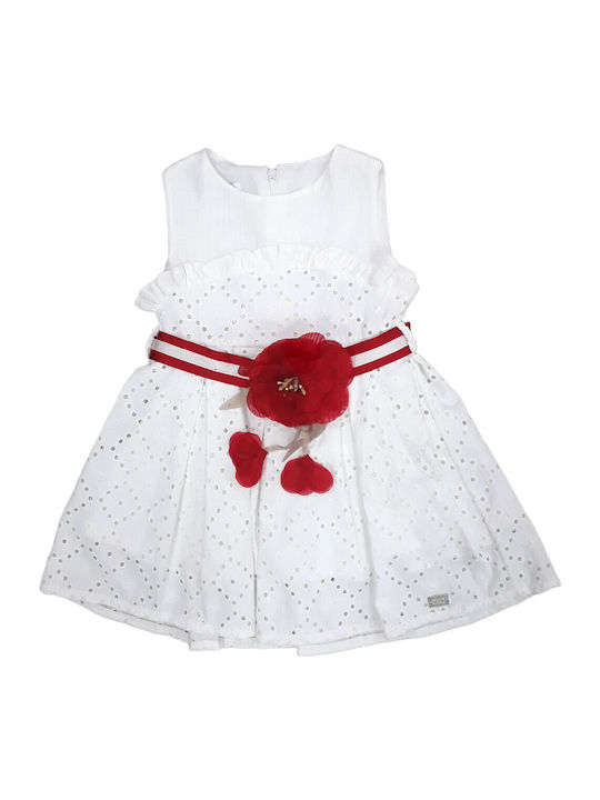 Evita Kinderkleid White, Red