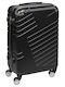 Keskor Medium Hard Black Suitcase with 4 Wheels Height 64cm