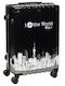 Keskor World Medium Hard Black Suitcase With 4 Wheels Height 66cm