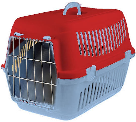 Red Dog Transport Cage 48x32.5x32.5cm