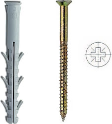 Πλαστικά Βύσματα Ούπα Ecofix Arms V 8 X 120mm Pozi Βίδα Πακέτο 25 Τεμ