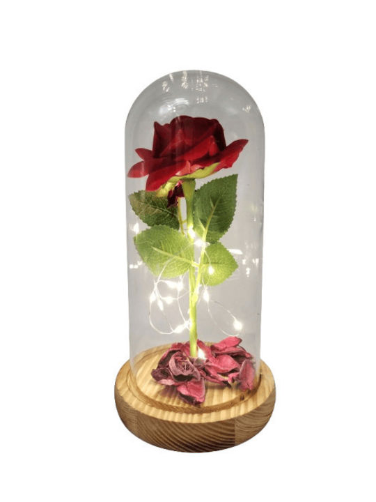 Zhtrade Dekorative Lampe Unendliche Rose Rot