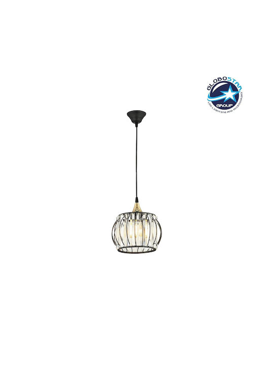 GloboStar Lucero Pendant Light Black Grid with Socket E27 16x16x70cm