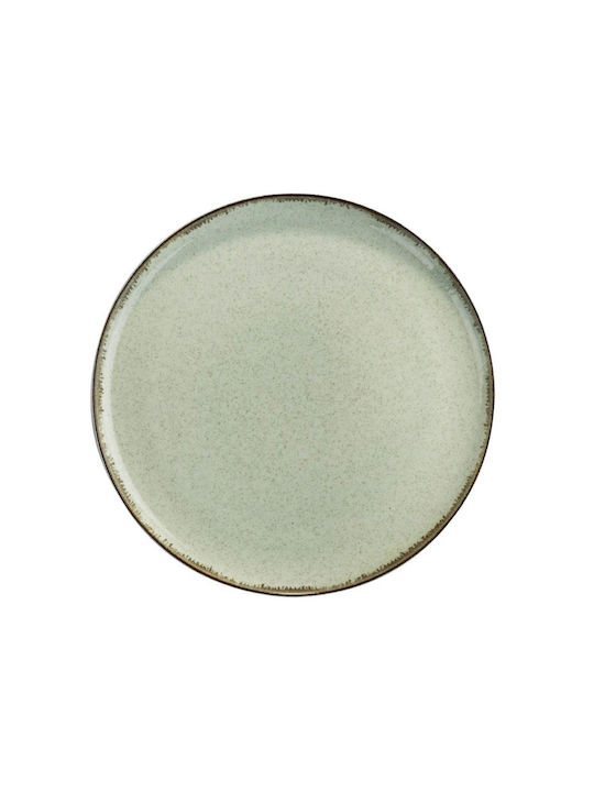 Kutahya Porselen Mood Plate Shallow made of Porcelain Green with Diameter 27cm