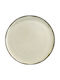 Kutahya Porselen Plate Shallow made of Porcelain Beige with Diameter 24cm
