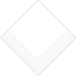 Șervețele de Lux Albe 33x33 Cm 2 straturi 85 Bu...