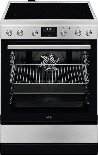 AEG 5000 Surroundcook Κουζίνα 73lt με Κεραμικές Εστίες Π59.6εκ. Inox