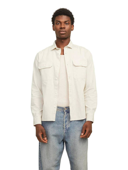 Jack & Jones Μακρυμάνικo Πουκάμισο Μπεζ