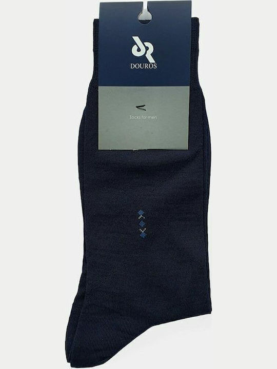 Douros Socks Herren Einfarbige Socken Blue Mari...