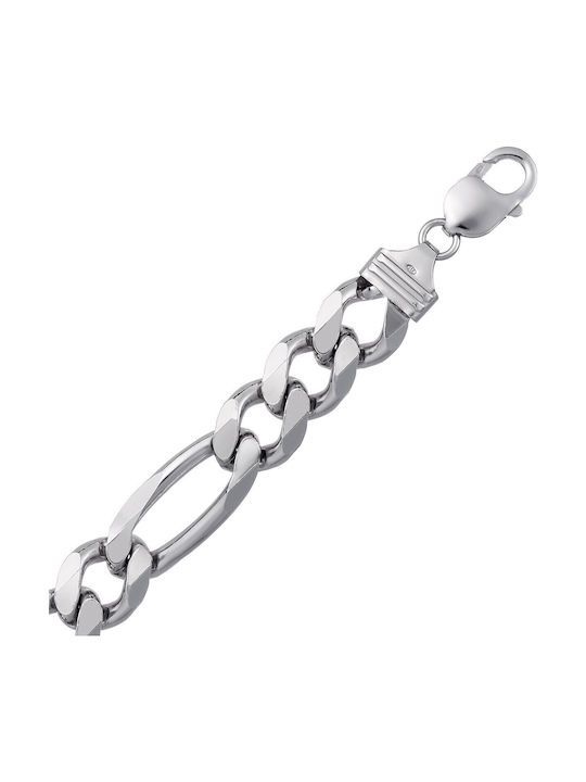 VTJ Silberne Kette Nacken Breit Dicke 13.4mm und Länge 65cm