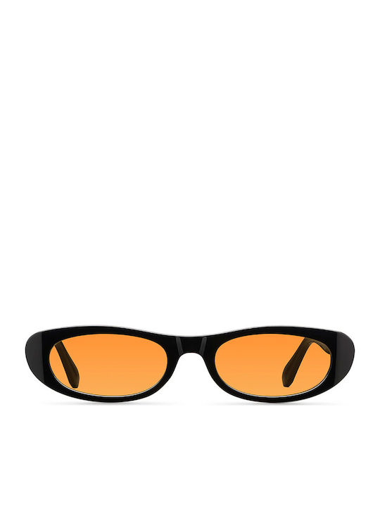 Meller Malaika Unisex Sunglasses with Black Plastic Frame and Orange Lens ML-TUTORANGE
