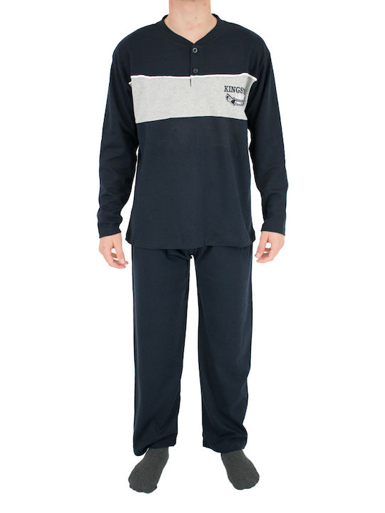 Rimoli Men's Winter Pajamas Set BLUE