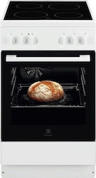 Electrolux Freistehend mit Keramikkochfeldern White LKR520001W