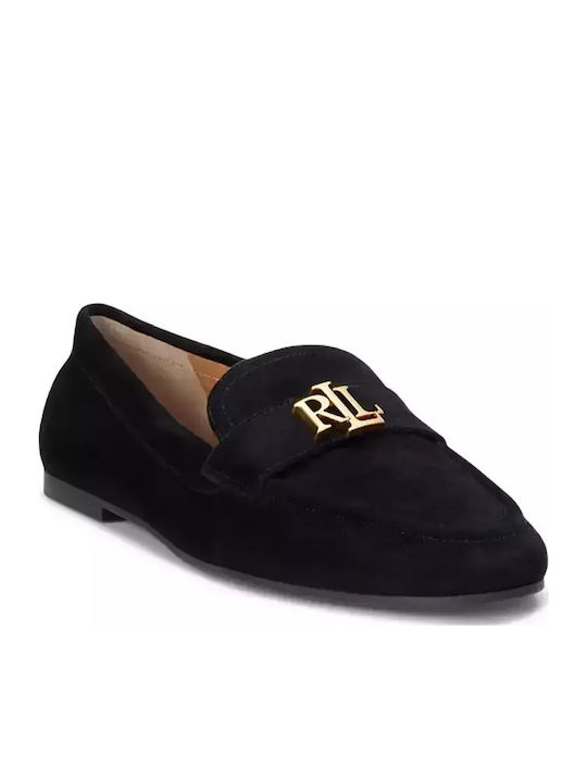 Averi Leather Women's Loafers in Black Color