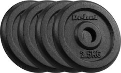 Set Metal Strength Training Plates 4 x 2.5kg Ø31mm