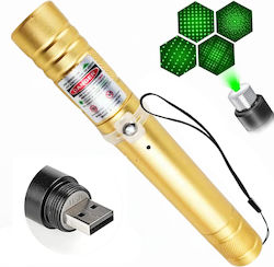 Zeiger mit Grün Laser in Gold Farbe 0720595165761