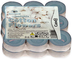 Aromatic Tealight Candles 18pcs Cotton Flowers