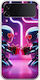 Valentine's Day Futuristic Lovebots Samsung Galaxy Z Flip 4 5G Flexible TPU Transparent Silicone Case