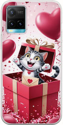 Carcasă Surpriză de Ziua Îndrăgostiților Love Kitty pentru Vivo Y21s TPU Flexibil Silicon Transparent