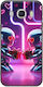 Valentine's Day Futuristic Lovebots Case Samsung Galaxy J5 2016 Black TPU Black Silicone