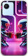 Valentine's Day Futuristic Lovebots Realme Narzo 50i Prime Flexible TPU Transparent Silicone Case
