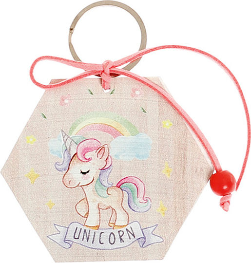 Taufgeschenk Holzschlüsselanhänger Einhorn Tex511-2