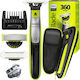 Philips QP2734/20 + Philips OneBlade SkinProtect Klinge QP229/52 + Etui Elektrorasierer Gesicht Wiederaufladbar