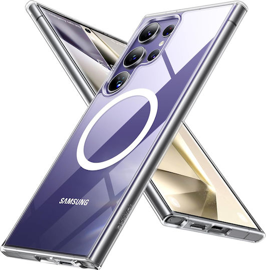 Torras Guardian Umschlag Rückseite Silikon Transparent (Galaxy S25 Ultra,Samsung S25 Ultra)