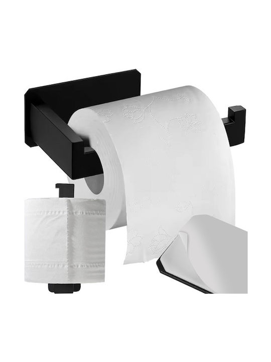 Ruhhy Wall-mounted Paper Holder Metallic Black
