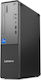 Lenovo ThinkCentre Neo 50s Gen 5 Компютри В Компактен Формат Настолен Компютър (i3-14100/16GB DDR5/512GB SSD/Без Операционна Система) с Клавиатура Български