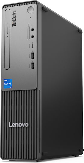 Lenovo ThinkCentre Neo 50s Gen 5 Компютри В Компактен Формат Настолен Компютър (i3-14100/16GB DDR5/512GB SSD/Без Операционна Система) с Клавиатура Български