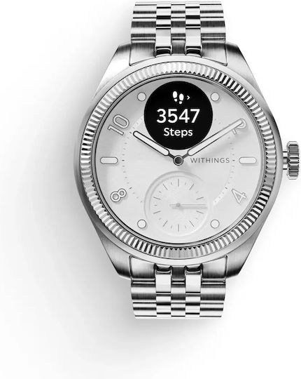 Withings Scanwatch Nova Brilliant Titanium 39mm with Heart Rate Monitor (Titanium-Grey)