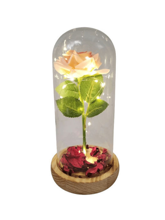 Zhtrade Dekorative Lampe Unendliche Rose Orange